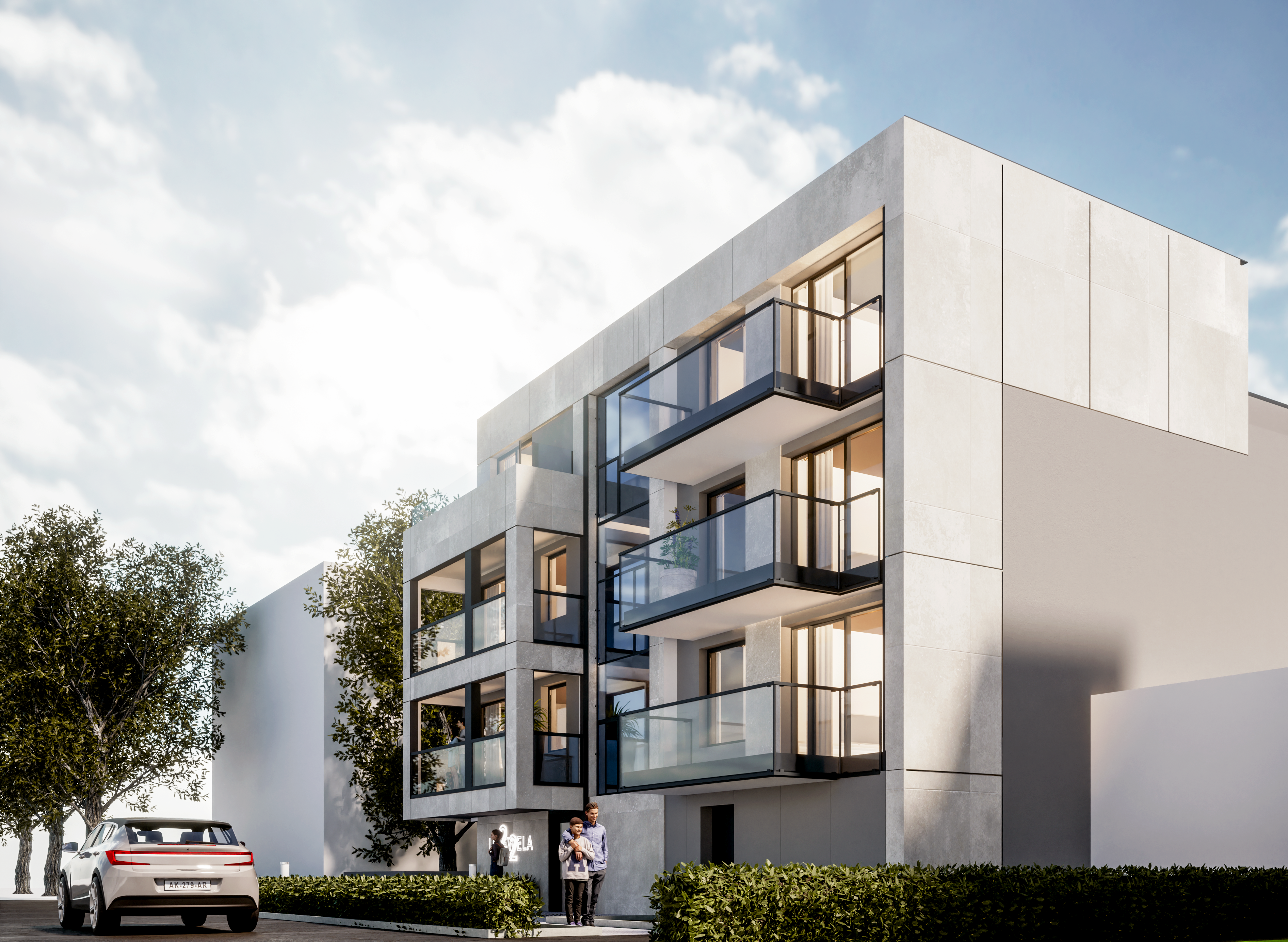 Widok ogrodu i tarasu